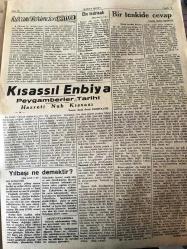 İSTANBUL HAKKA DOĞRU GERÇEK MÜSLÜMANLARIN  MECMUASI   TANRIM ULU, IRKIM YÜCE, DİNİM HAK  ÜLKÜ YURDA  EDEBİ HÜR YAŞAMAK -  SAYI :46 -15 Ocak 1948- İnsanlar İslam olarak   doğar  -Din  Tedrisatı  -  Yılbaşı  ne demektir  ?  Yazan : Esad Sezai  Sünbüllük - Çöllerde  Durulmaz   Mehmet  Akif -  İmanın Bekası   -Ezan Hakkında Yazan :  H.E HENDEKLİ -  54 Farz -  Kısassıl  Enbiya Peygamberler  Tarihi  Hazreti  Nuh Kıssası  Yazan :  Esad  Sezai Sünbüllük -   Bir  tenkide cevap yazan : Hakkı Şenkon -  Hac 'dan  dönenlerinin  anlattıkları   yazan  :  Hacı Husrev -  Hacılarımızın  çektikleri  Türk makamlarından  gördükleri  zorlukları anlatıyor - Din  Dersleri  yazan :  Ziya Şakir