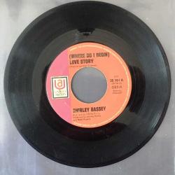 Shirley Bassey Love Story (Where Do I Begin) / For The Love Of Him - Yabancı 45'lik Plak, ALMANYA BASKI