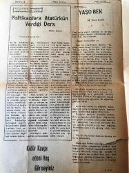 ŞANLI URFA YENİ URFA  GAZETESİ YEREL TAŞRA BASINI   - 6 Ekim 1965 Yıl :13  SAYI :1010- Bağımsız aday Faik Bucak 3 Ekimde  Gölbaşında Konuştu  - Memleketi Felakete  Sürükleyenler   Ahmet Mençi -  Politikacılara Atatürk 'ün Verdiği Ders  Mehmet  Cantürk  -- Yaşo bek  M. Suat Erbil -  Gençlik Sayfası  Bizler  İ.Halil Uysal  -Bilirim Mehmet Taplamacı -Ağlayanlar  Yılmaz Uğurlu -  Üçüncü hafta sürprizli geçti  Beşiktaş  3  Karagücü  0 - Uyanış spor 3  Göl spor 1 - Gençlik 3   11 Nisan 0-