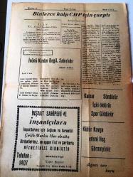 ŞANLI URFA YENİ URFA  GAZETESİ YEREL TAŞRA BASINI  - 9 Ekim 1965 YIL :13 SAYI :1011- Binlerce kalp CHP için çarptı  Senatör Esat Mahmut  Karakurt , Avukat Yaşar Alhas ve Eczacı Memduh Vecdi  Timur Birer Konuşma Yaptılar -  Adalet  Partisi Şaşkınlık İçinde  Ahmet Mesçi - Suruç ta   AP  Çöktü -  İnönü  Kindar Değil ,  Sabırlıdır   Mehmet Cantürk - Kopye Günay Taylan -  Gençlik Sayfası  -Dil Sorunumuz Yazan : Oğuz Tümbaş - Uzaktaki  Ses  Yılmaz Uğurlu - Eylül Akşamı  Selahattin Yavuzkaplan - Gerçek   Şuayip Türkmen -