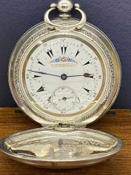 Antika - K. SERKISOFF & Co. CONSTANTINOPLE GÜMÜŞ OSMANLI KADRAN 56 MM CEP SAATİ - kitantik - kitaLog