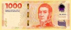 ARJANTİN Argentina 1000 Pesos P New 2023 UNC (TK 15 012) ÇİL