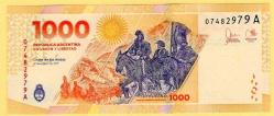 ARJANTİN Argentina 1000 Pesos P New 2023 UNC (TK 15 012) ÇİL