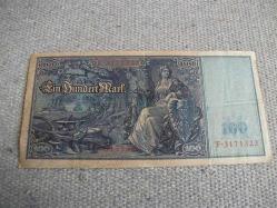 6 - ALMANYA - 100  MARK - 1910 YILI - 114 YILLIK KAĞIT PARA