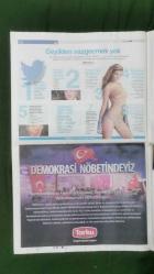 Hürriyet Pazar Gazete 24 Temmuz 2016 Unutulmayacaklar,Hande Fırat,Ece Taşpınar,Serpin Sükan,Ceyda Balaban,Ayşe Kulin,Metin Fadıllıoğlu,Bülent Arınç,Nina Agdal,Vincent Van Gogh,Taylor Swift,Hakkı Bulut,Levent Bektaş,Fetullah Gülen,Boyner Grup - Emlak Konut - Sanko Holding - LC Waikiki - Hitay - Ziylan - Demokrasi Afişi