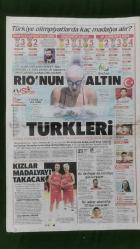 Hürriyet Gazete 30 Temmuz 2016 Jessica Alba,Paul Pogba,Recep Tayyip Erdoğan,Richard Moore,Tuğgeneral Gökhan Şahin Sönmezateş,Numan Kurtulmuş,