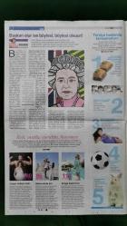 Hürriyet Pazar Gazete 2 Ekim 2016 Karl Lagerfeld,Hüseyin Emir Erkilet,Seren Serengil,Ecem Uzun,Tamer Karadağlı,Sahrap Soysal,Elçin Sangu,Şevval Sam,Çağatay Ulusoy,Seren Serengil,Serdar Bilgili,İstikbal - Adidas Reklamı