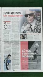 Hürriyet Pazar Gazete 2 Ekim 2016 Karl Lagerfeld,Hüseyin Emir Erkilet,Seren Serengil,Ecem Uzun,Tamer Karadağlı,Sahrap Soysal,Elçin Sangu,Şevval Sam,Çağatay Ulusoy,Seren Serengil,Serdar Bilgili,İstikbal - Adidas Reklamı