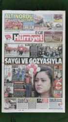Hürriyet Ege Gazete 11 Kasım 2016 Saygı Ve Gözyaşıyla,Aliağa-Çiğli Arasında Seferler Başladı,Mehmet Sepil,Cüneyt Biçer,Abdülkadir Özgen,Hüseyin Tok,Enver Ataçocuğu,Leo Schwechlen,Karşıyaka'da Top Yönetimde,Ebru Gündeş,Aziz Kocaoğlu,Al PAcino,Martin Sheen,Sissy Spacek,Paul Newman,Seri İlanlar,Önce Sağlık İlanları,Fiat - Özdilek - Vitello Reklamları