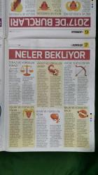 Hürriyet Kelebek 2 Gazete 2017'de Burçları Neler Bekliyor,Astroloji'nin Tarihçesi,Astroloji Fal Mıdır ?,2017'ye Kısa Bir Bakış,Yıldızlar Fısıldayacak Astrologlar Anlatacak,Astrofun Fest'in Yıldızları,Astroloji Sayesinde Neler Öğrendik,Yüzyıllardır İnsanlığın İlgi Odağı:Astroloji