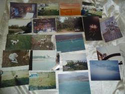 YABANCI ŞEHİR KARTPOSTAL RENKLİ ORJİNAL FOTOĞRAF LOTU 72 ADET 1980-1990 LI YILLAR