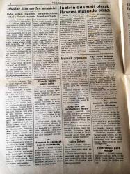 İSTANBUL GÜVEN GAZETESİ  YEREL TAŞRA BASINI-  28 EKİM 1951 YIL :3 SAYI :58- Cumhuriyet Bayramımız Kutlu Olsun - Gazi Mustafa Kemal 'in  Tarihi İntibaları - Karadeniz sahillerinde modern limanlarımız - İhtilaline izin verilen maddeler -  Almanya ile yapılacak ticari müzakeresi  - İncirin ödemeli olarak  ihracına müsaade edildi - Pamuk piyasası - Ankara da gaz karaborsaya düştü - Odun ve kömür fiyatları yükseldi - Ziraat  Bankası  yeni bir tahvil çıkaracak -  İthalat hareketleri  artıyor , fakat  liman işleri bu işe kafi gelmiyor - Buğday fiyatları yükseliyor mu ?-