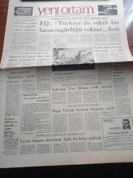 Yeni Ortam Gazetesi - 24 Haziran 1973 - Kemal Bisalman - Mustafa Ekmekçi - İlhami Soysal - Mehmet Ali Aybar - Çetin Altan - Fakir Baykurt Köygöçüren Romanı - Sokrat'ın Gerçek Savunması - Aşık İhsani - Uluslararası Gazeteciler Federasyonu FIJ Türkiye'de Etkili Bir Basın Özgürlüğü Yoktur - Naim Talu'nun Yüce Divan'a Sevki İstendi - Henry Kissinger - Türkiye Birlik Partisi