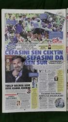 Hürriyet Gazete 13 Ağustos 2016 Wesley Sneijder,Ricardo Quaresma,Şevval Sam,Hakan Şükür,Fikri Işık,Necdet Özel,Recep Tayyip Erdoğan,Michael Phelps,Aykut Kocaman,Jan Olde Riekerink,Selçuk İnan,Penny Oleksiak,Simone Manuel,Almaz Ayana,Joachim Löw,Pep Guardiola,Jose Mourinho,Jürgen Kloop,Arsene Wenger,Antonio Conte,Claudio Raineri,Mauricio Pochettino,Harun Kolçak,Mustafa Alabora,Gülriz Sururi,Ahmet Saraçoğlu,Şahan Gökbakar,Ayşe Begüm Odabaşı,Demir Demirkan,Seda İnce,Sıla,Erdal Beşikçioğlu Fiat Reklamı,Vakko Reklamı