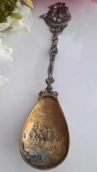 Antika büyük gümüş kaşık 800 ayar