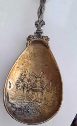 Antika büyük gümüş kaşık 800 ayar