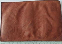 1856 OSMANLI DÖNEMİ KUZU DERİSİ EL YAPIMI BÜYÜK BOY CÜZDAN ÇOK ÇOK NADİR