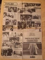 Şey Haftalık Magazin ve Siyasi Aktüalite Gazetesi önlü arkalı 2 sayfa Kadir İnanır ın dayağından korkan Seyyal Taner ve Prenses Banu-Güneri Civaoğlu-Mehmet Barlas-Coşkun Cambal-Mustafa Özlüoğlu-Hüner Coşkuner-Sakıp Sabancı-Kemal Yazıcı-Şükrü Topçuoğlu-Birsen Akel-Dilek Sabancı-Mücahit Büktaş-Hikmet Yılmaz-Mehmet Çın-Memduh Noyan-Kenan Erkan-Mesut Küçükgöde-Yaşar Coşkun Tuncel-Kemal Yüksel-Erdağ Abakay-Cahit Kavak-Dr.Burhan Özfatura-Kaya Erdem-Türkan Sabancı Saks bayan ince çorap reklamı 36*56cm
