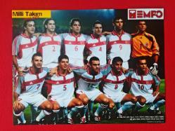 Efemera - Türkiye Futbol Milli Takımı Posteri - 2000/2001 Kadrosu - Tempo - kitantik - kitaLog