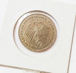 ((1949-1969)) Konrad Adenauer. 20. Yıldönümü -Federal Almanya 2 Deustche Mark..