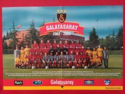 Galatasaray Resmi Dergisi - Poster - 2002/2003 Takım Kadrosu