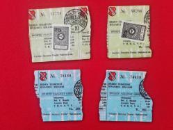 Maç Biletleri - 1980'li Yıllar - 4 Adet - Galatasaray, Fenerbahçe, Beşiktaş, Efes Pilsen, Eczacıbaşı, Karşıyaka, Vefa, Sarıyer, ... - Basketbol