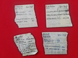 Maç Biletleri - 1980'li Yıllar - 4 Adet - Galatasaray, Efes Pilsen, Eczacıbaşı, ...