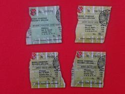Maç Biletleri - 1980'li Yıllar - 4 Adet - Galatasaray, Beşiktaş, Eczacıbaşı, ...