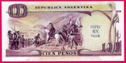 ARGENTINA SET 5 PCS 5 10 50 100 PESO FANTASY SAN MARTIN UNC (TK 9458) ÇİL GERÇEK PARA DEĞİLDİR.