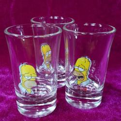 VINTAGE SIMPSONS 3 ADET CAM SHOT BARDAK