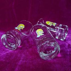 VINTAGE SIMPSONS 3 ADET CAM SHOT BARDAK
