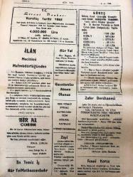 ÇORUM  HÜR YOL GAZETESİ YEREL TAŞRA BASINI   -  8 HAZİRAN 1959 YIL :5 SAYI :1006 - Buğday fiyatı  Tespit Edildi  Yakında  İlan Edilecek Olan Bu Fiyatlara Göre Buğdayın Kilosu 55 Kuruş Oluyor - - Yeni  Beş Liralıklar Bugün Piyasaya Çıkıyor - Dr. Ali Dedekargınoğlu -Türk Hava Yollarının  Çoruma  Sefer Yapması  Mevzuu Geniş  Alaka Topladı - Alaca Kazasında Sel Baskını -  İlan  Mecitözü  Mal Müdürlüğünden