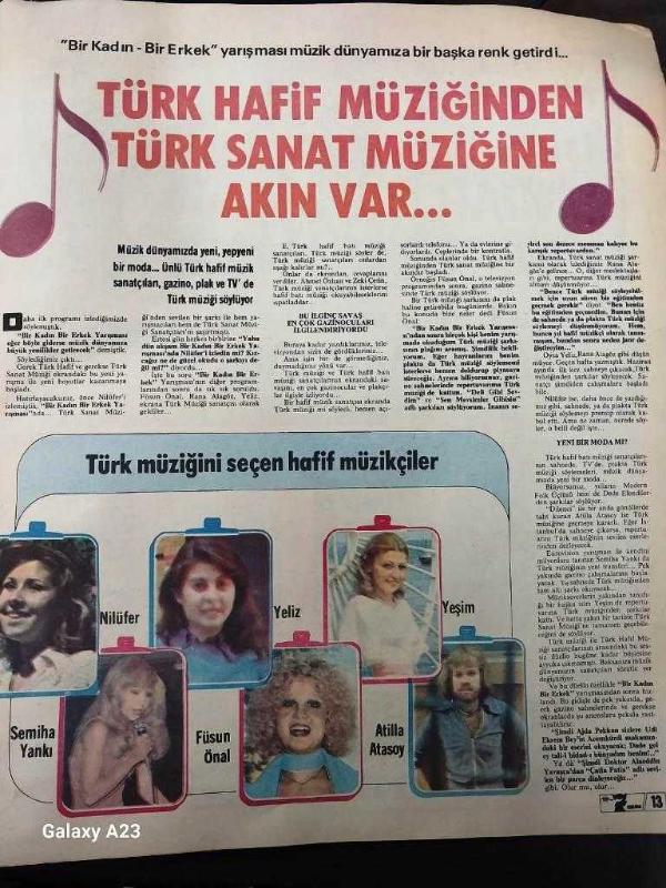 TV DE 7 GÜN TELEVİZYON DERGİSİ 1 MART 1976 LEVENT KIRCA ENİS  