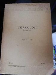 TÜRKOLOJİ DERGİSİ Cilt II Sayı 1