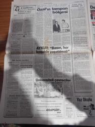 İstanbul Bayram Gazetesi - 25 Haziran 1991 - Son on yılın en başarılı takımı Beşiktaş haberi-Veselinoviç Fenerbahçe 103 Gol Atamaz - 11. Akdeniz Oyunları - Mustafa Denizli - Coşkun Sabah- İzzet Altınmeşe - Yüksel Uzel - Ayşegül Aldinç - Başbakan Mesut Yılmaz Yıldırım Akbulut İle Kucaklaştı - Erken Seçim Havası - Ankara'da İl Kuyruğu - Kıbrıs Gerilimi - Devlet Bakanı Ve Hükümet Sözcüsü İmren Aykut - Nazlı Ilıcak - Melih Cevdet Anday - Nail Güreli