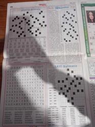 Posta Bulmaca Gazetesi - 10360. Sayı - Uraz Kaygılaroğlu Fotoğrafı - Ceyda Düvenci Fotoğrafı - Caner Cindoruk Fotoğrafı - Pınar Deniz Fotoğrafı - Sözcük Bulmaca - Sayı Bulmaca - Sözcük Avı - Kare Bulmaca - Mozaik Bulmaca - Duvar - Doğrucu Yalancı - Yol - Silinen Harfler - Labirent