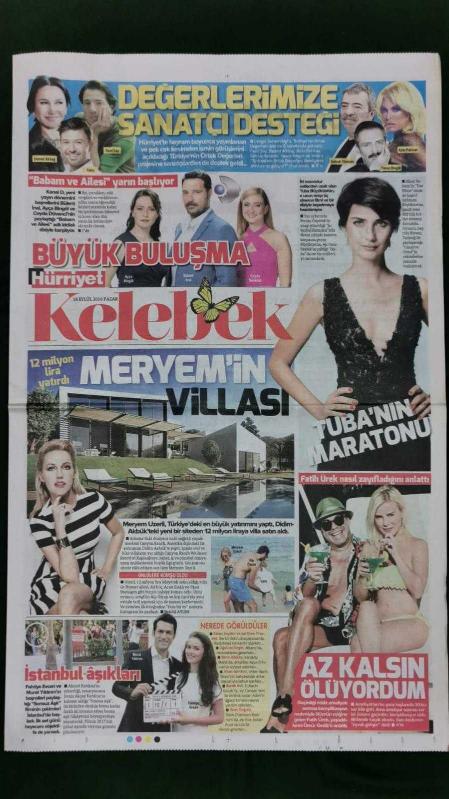 Hürriyet Kelebek Gazete 18 Eylül 2016 Ayça Bingöl Bülent İnal  