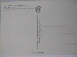 ŞEHİR KARTPOSTALI-FRANSA/PARİS EYFEL KULESİ GÜNDÜZ GÖRÜNTÜSÜ,ARKASINA YAZILMAMIŞ, RENKLİ, 11 X 15 CM EBADINDA-1950'LER, 1960'LAR, 1970'LER, 1980'LER