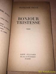 François Sagan - Bonjour tristesse - Rene Julliard - Fransızca Kitap (Merhaba Üzüntü) Hafif Yıpranmış
