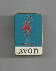 1996 ATALANTA OLİMPİYAT SPONSORU AVON FİRMASININ MİNELİ ROZETİ...