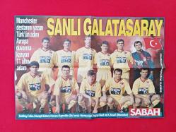 Sabah Poster: Galatasaray Futbol Takımı, 1993/1994 Kadrosu - Çift Taraflı