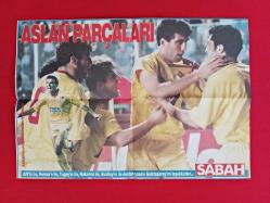 Sabah Poster: Galatasaray Futbol Takımı, 1993/1994 Kadrosu - Çift Taraflı