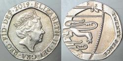 Efemera - BÜYÜK BRİTANYA 20 PENCE 2019. KRALİÇE II. ELİZABETH YAŞLI BÜST. 21,4 mm ÇAPINDA. BİRLEŞİK KRALLIK - İNGİLTERE. - kitantik - kitaLog