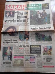 Sabah Gazetesi - 15 Mart 1986 - Cumhurbaşkanı Kenan Evren - Fındık Kralı Lokman Kondakçı Hülya Avşar'a Aşık Oldu - İbrahim Tatlıses - Milli Çapkın Süha Özgermi - Rıza Çalımbay - Galatasaray'da Kongre Günü - Alp Yalman - Faruk Süren - Ergün Gürsoy - Ünlü Sanayici Sakıp Sabancı Sansür Yasasını Eleştirdi - Peygamberin Torunlarının Kanlı Savaşları - Devalüasyon