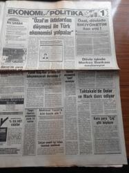 Sabah Gazetesi - 15 Mart 1986 - Cumhurbaşkanı Kenan Evren - Fındık Kralı Lokman Kondakçı Hülya Avşar'a Aşık Oldu - İbrahim Tatlıses - Milli Çapkın Süha Özgermi - Rıza Çalımbay - Galatasaray'da Kongre Günü - Alp Yalman - Faruk Süren - Ergün Gürsoy - Ünlü Sanayici Sakıp Sabancı Sansür Yasasını Eleştirdi - Peygamberin Torunlarının Kanlı Savaşları - Devalüasyon