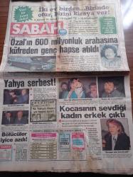 Sabah Gazetesi - 28 Mart 1986 - Semra Özal Türk Kalp Vakfı Üyesi Oldu - Simoviç Derwall Büyük Hoca Ama İviç Olsa Daha İyiydi - Boksör Eyüp Can Altın Madalya Kazandı - Simtel Milli Takım'a 9 Tekvandocu Verdi - Türkiye Vücut Geliştirme Şampiyonluğunu Tülay Bappert Kazandı - Kocasının Sevdiği Kadın Erkek Çıktı - Turgut Özal'ın 600 Milyonluk Arabasına Küfreden Genç Hapse atıldı