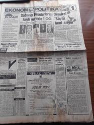 Sabah Gazetesi - 28 Mart 1986 - Semra Özal Türk Kalp Vakfı Üyesi Oldu - Simoviç Derwall Büyük Hoca Ama İviç Olsa Daha İyiydi - Boksör Eyüp Can Altın Madalya Kazandı - Simtel Milli Takım'a 9 Tekvandocu Verdi - Türkiye Vücut Geliştirme Şampiyonluğunu Tülay Bappert Kazandı - Kocasının Sevdiği Kadın Erkek Çıktı - Turgut Özal'ın 600 Milyonluk Arabasına Küfreden Genç Hapse atıldı
