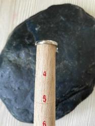 VİNTAGE ATOM TAŞLI YÜZÜK TEK TAŞ PIRLANTA METAL YÜZÜK NO 61