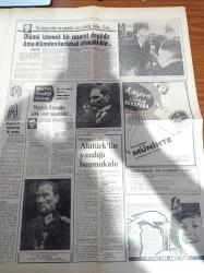 Hürriyet Pazar Extra Gazetesi - 10 Kasım 1963 - Atatürk'ün Aramızdan Ayrılışının 25. Yılı - Salih Bozok - Sedat Simavi - Karar Vermiştik Ata'nın Cenaze Namazı Sarayda Kılınacaktı - 23 Mayıs 1920 Tarihli Sanat Ferit İmzalı İdam Fermanının Anadolu'da Yeri Çöp Sepetleri Oldu - Atatürk'ün Üç Kalıbı Vardı Ve 42 Numara Ayakkabı Giyerdi - Atatürk'ün Gömlekçisi Petro Martino Anlatıyor - Atatürk'ün Yazdığı Başmakale