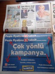 Hürriyet Gazetesi - 31 Aralık 1999 - Dünya Milenyuma Giriyor - İbrahim Tatlıses - Esra Balamir - Elvir Boliç - Fenerbahçe Başkanı Aziz Yıldırım Ben Aday Değilim - Hakan Şükür - Raşit Çetiner Ümit Milli Futbol Takım'ı Anlattı - Yaşar Nuri Öztürk'le Ramazan - Binyılın Adamı Azrail - Osmanlı'da Kadın Tartışması Yazı Dizisi - Hacı Sabancı